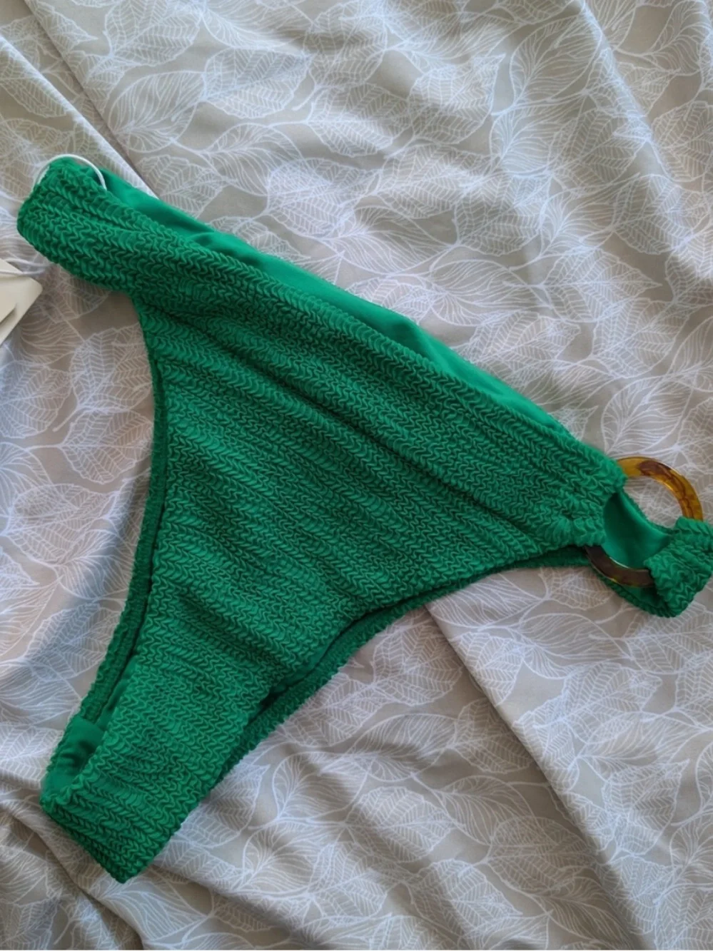 NWOT Monday Swimwear Set Clovelly Bikini Top and Antigua Bottom in Palm Green